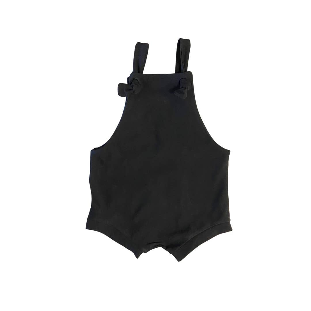 Pretty Plum Boutique Overall Shorts - Black