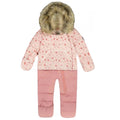 Deux Par Deux Printed Mini Flowers One Piece Snowsuit
