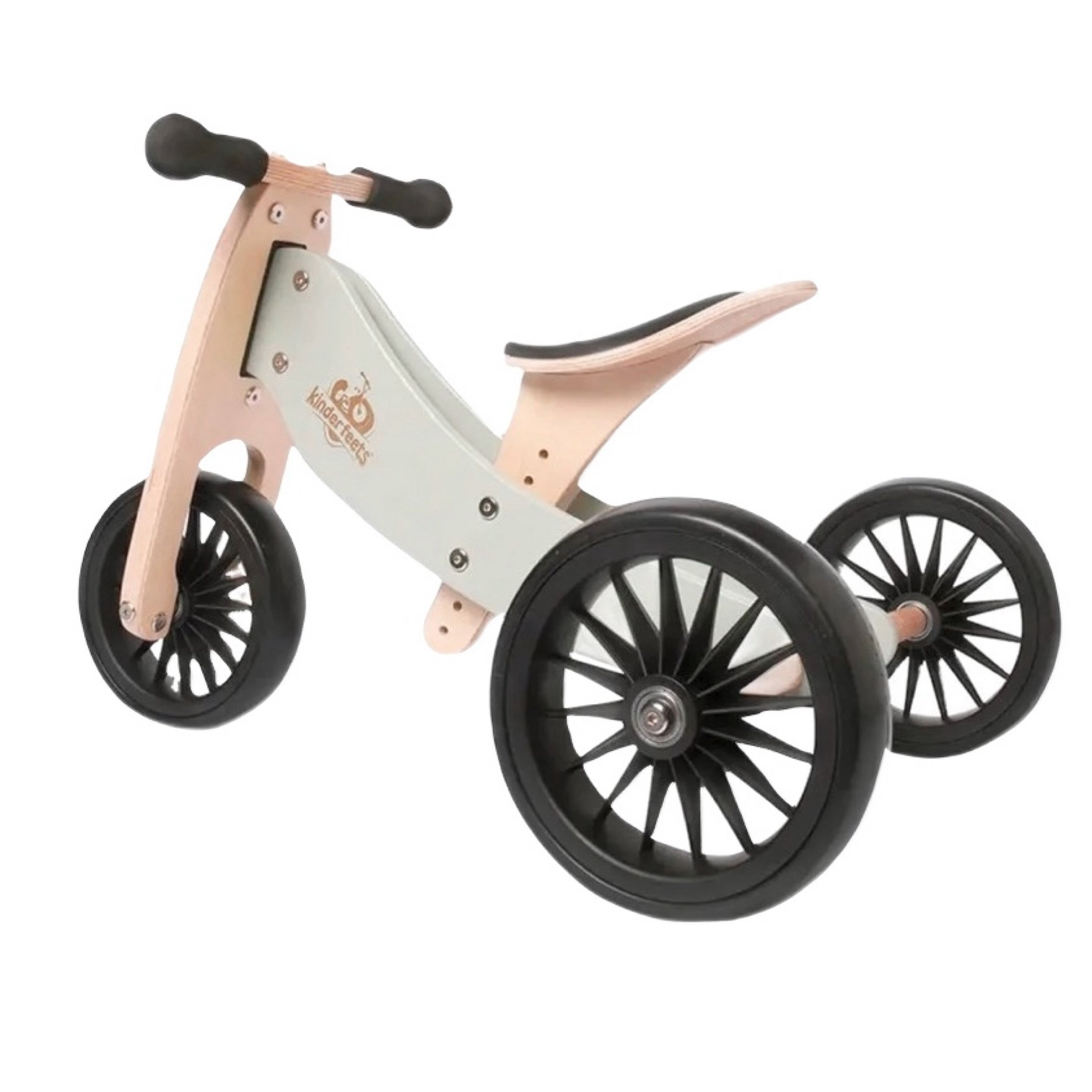 Kinderfeets Tiny Tot PLUS 2-in-1 Tricycle & Balance Bike Silver Sage - Online Exclusive