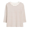 Colored Organics Griff Stripe/Cedar Turk Long Sleeve Crew Neck Shirt