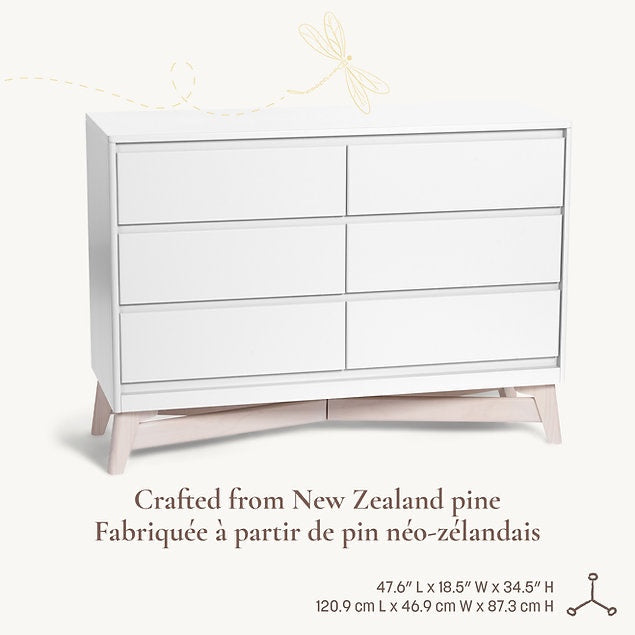 Little Seeds Pala 6 Drawer Dresser Taupe - Online Exclusive