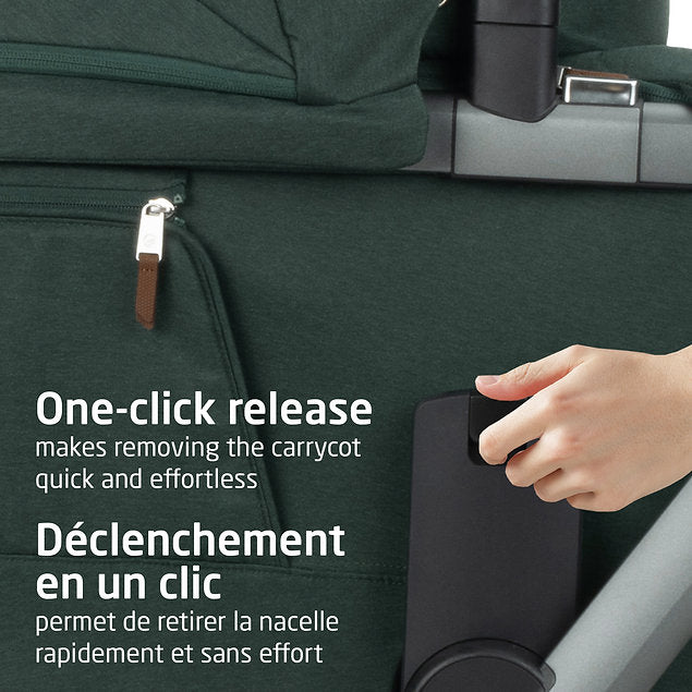 Maxi Cosi Fame Carry Cot Twillic Green - Online Exclusive