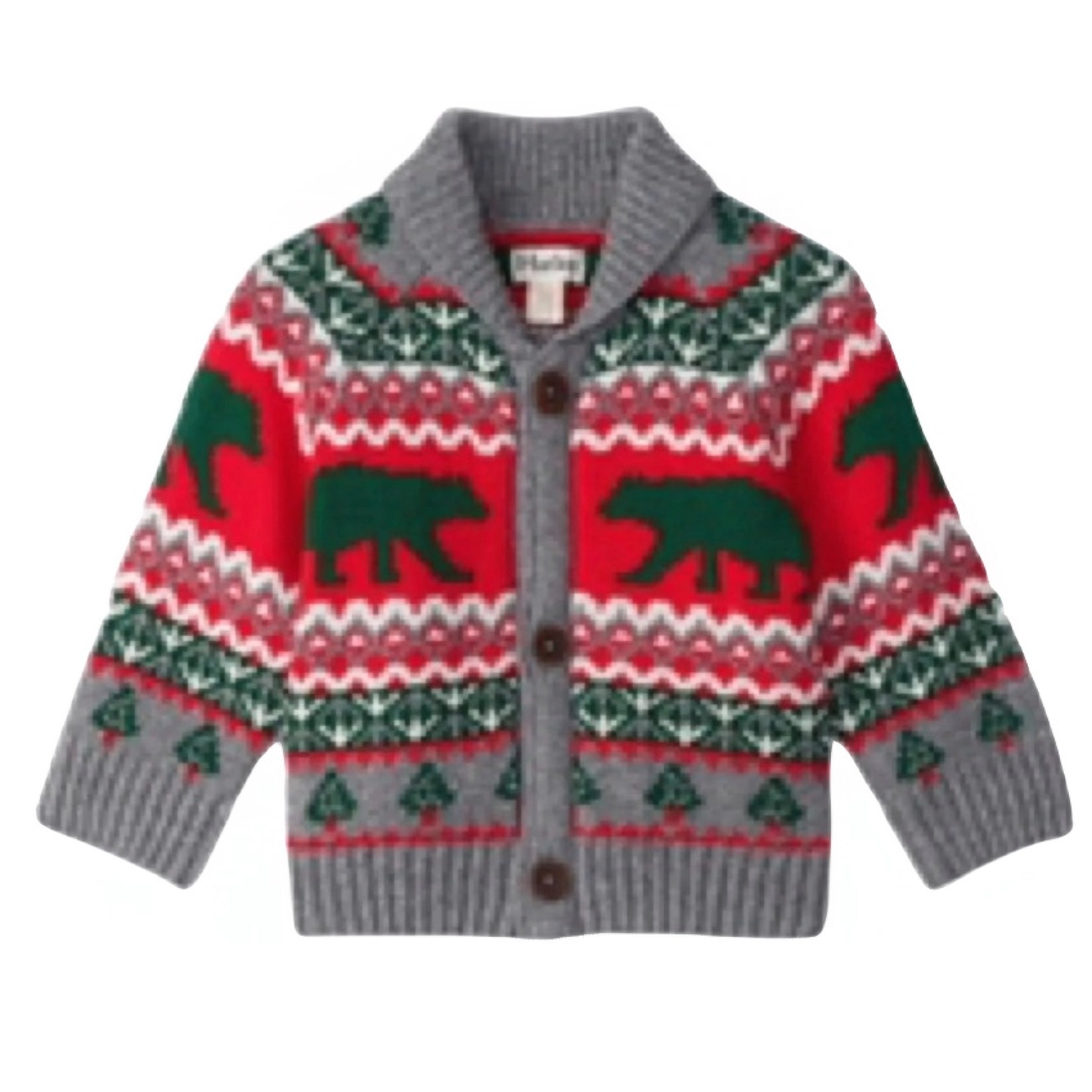 Hatley Knit Bear Shawl Collar Cardigan
