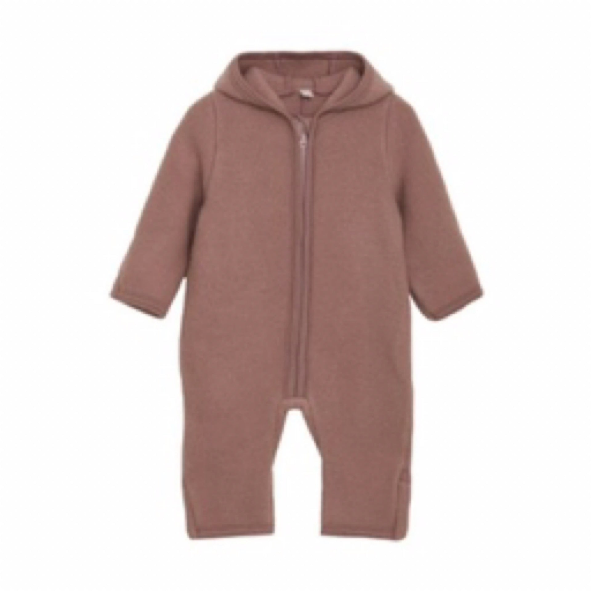 Huttelihut 4330 Burlwood Pram Suit Bunny Ears Wool Fleece