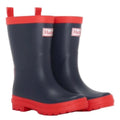 Hatley Navy & Red Matte Rain Boots