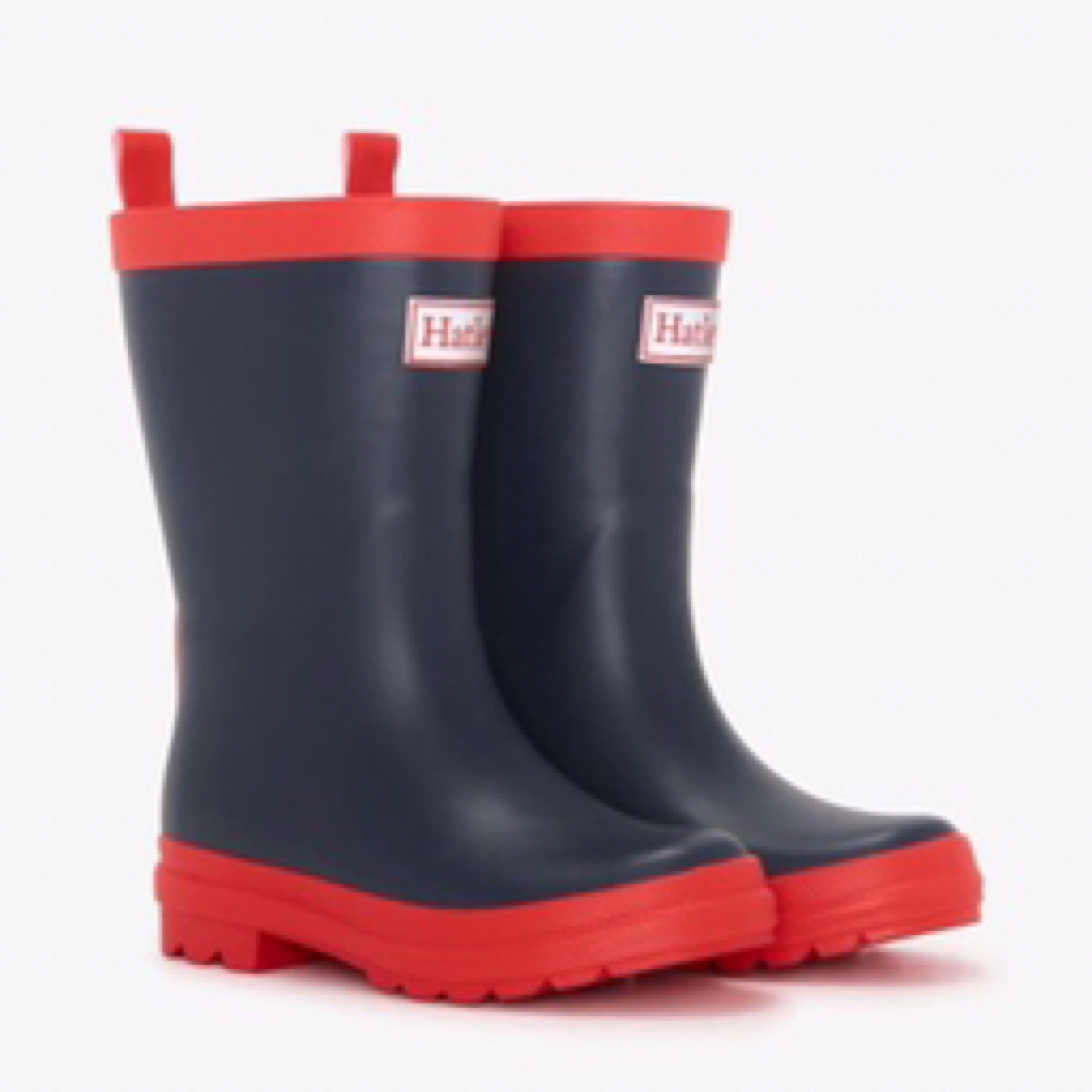 Hatley Navy & Red Matte Rain Boots