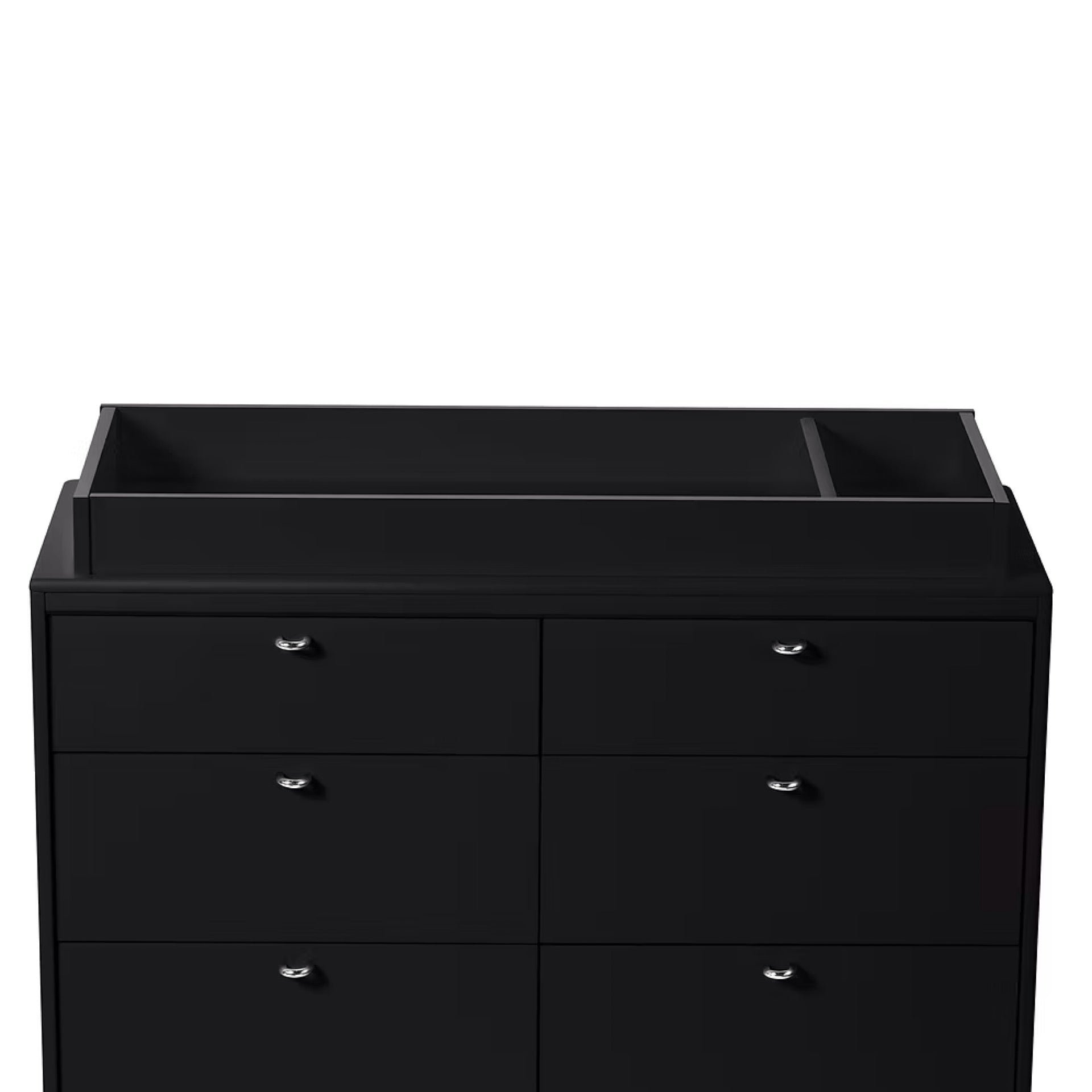 Little Seeds KD Double Dresser Topper Change Table Top Black (Laurel and Aster) - Online Exclusive