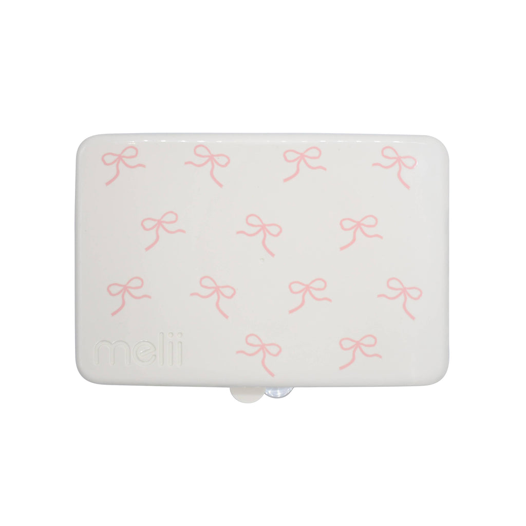 melii Snackle Box Pink Divided Snack Container with 12 Compartments