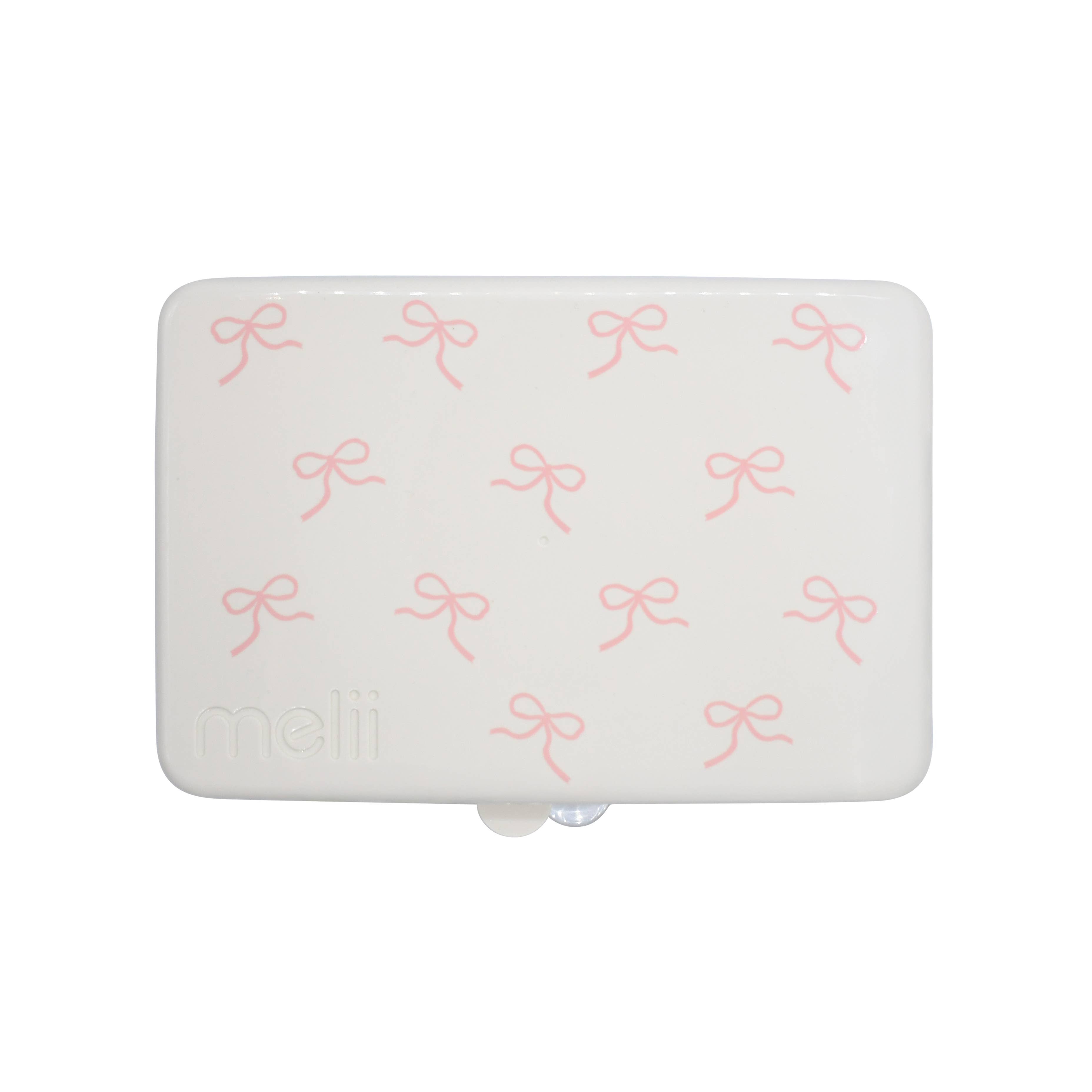 melii Snackle Box Pink Divided Snack Container with 12 Compartments