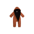 Deux par Deux Brown Baby Quilted One Piece