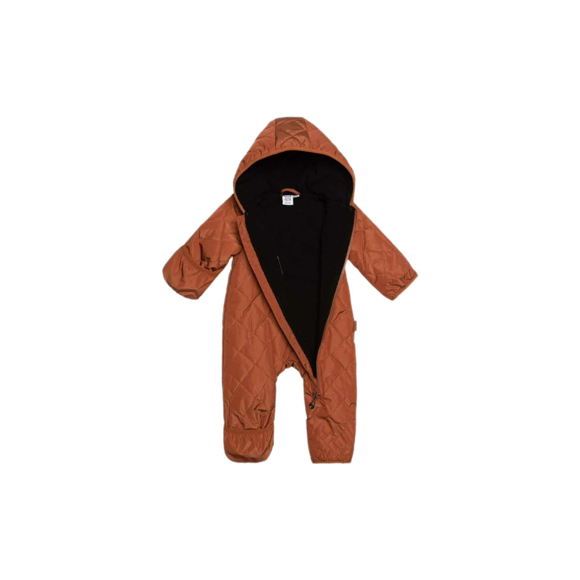 Deux par Deux Brown Baby Quilted One Piece