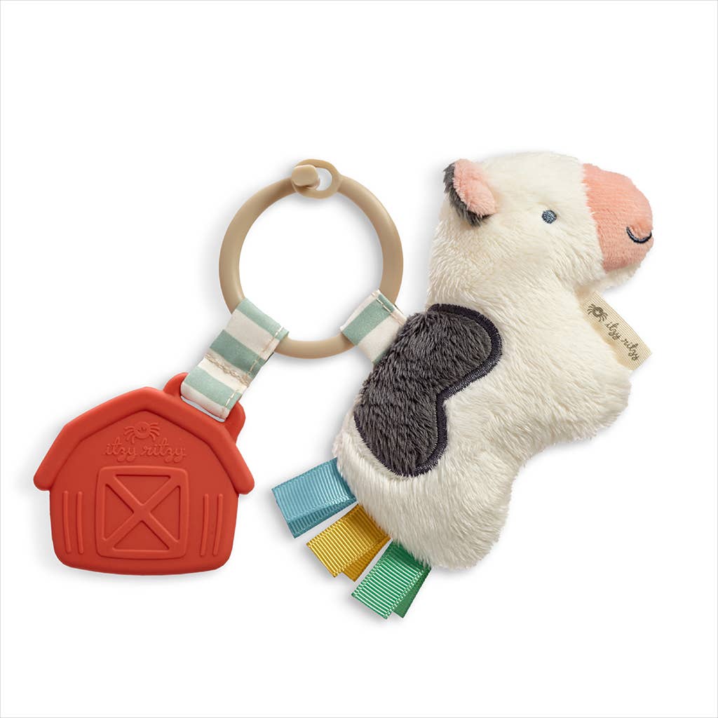 Itzy Ritzy Itzy Pal Cow Plush + Teether