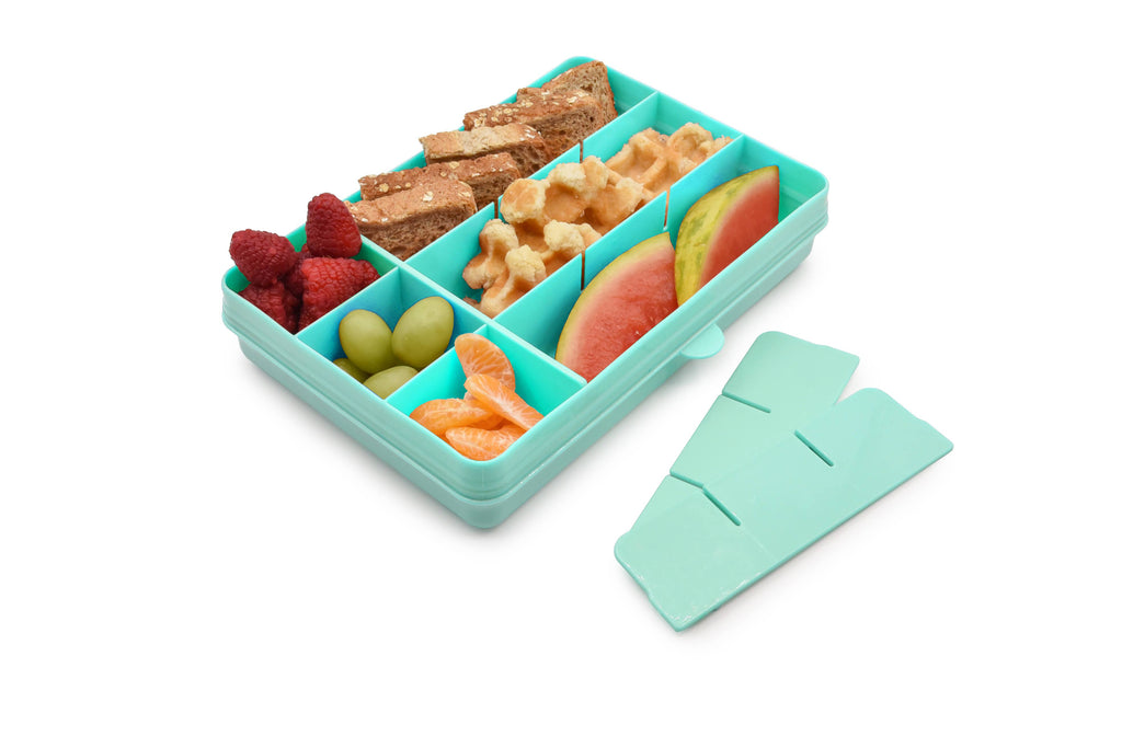 melii Snackle Box Pink Divided Snack Container with 12 Compartments
