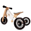 Kinderfeets Tiny Tot PLUS 2-in-1 Tricycle & Balance Bike White - ONLINE EXCLUSIVE