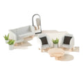 Coco Village Wooden Living Room Furniture & Accessories (10 Pieces)