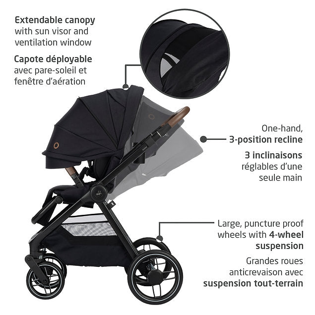 Maxi Cosi Oxford Travel System + Oria Bassinet - Online Exclusive