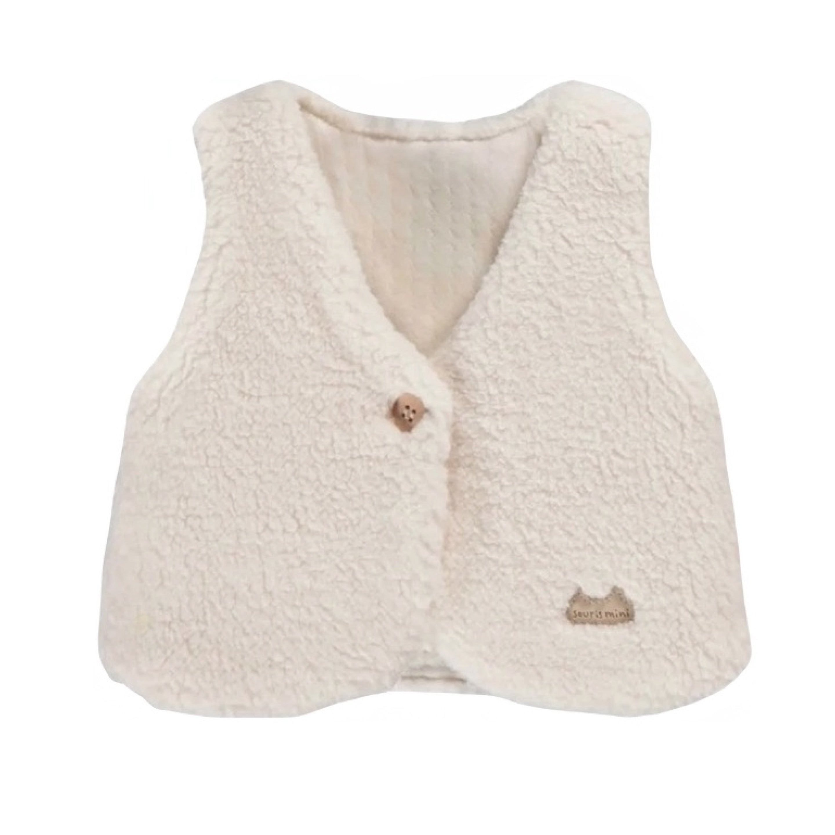 Souris Mini Cream Sherpa Vest