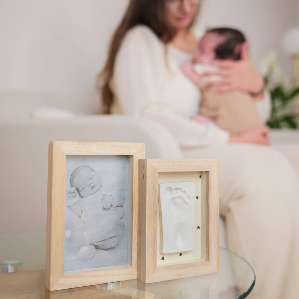 Petit Artichaut Duo Frame - Pretty Hearts Baby Imprint Frame
