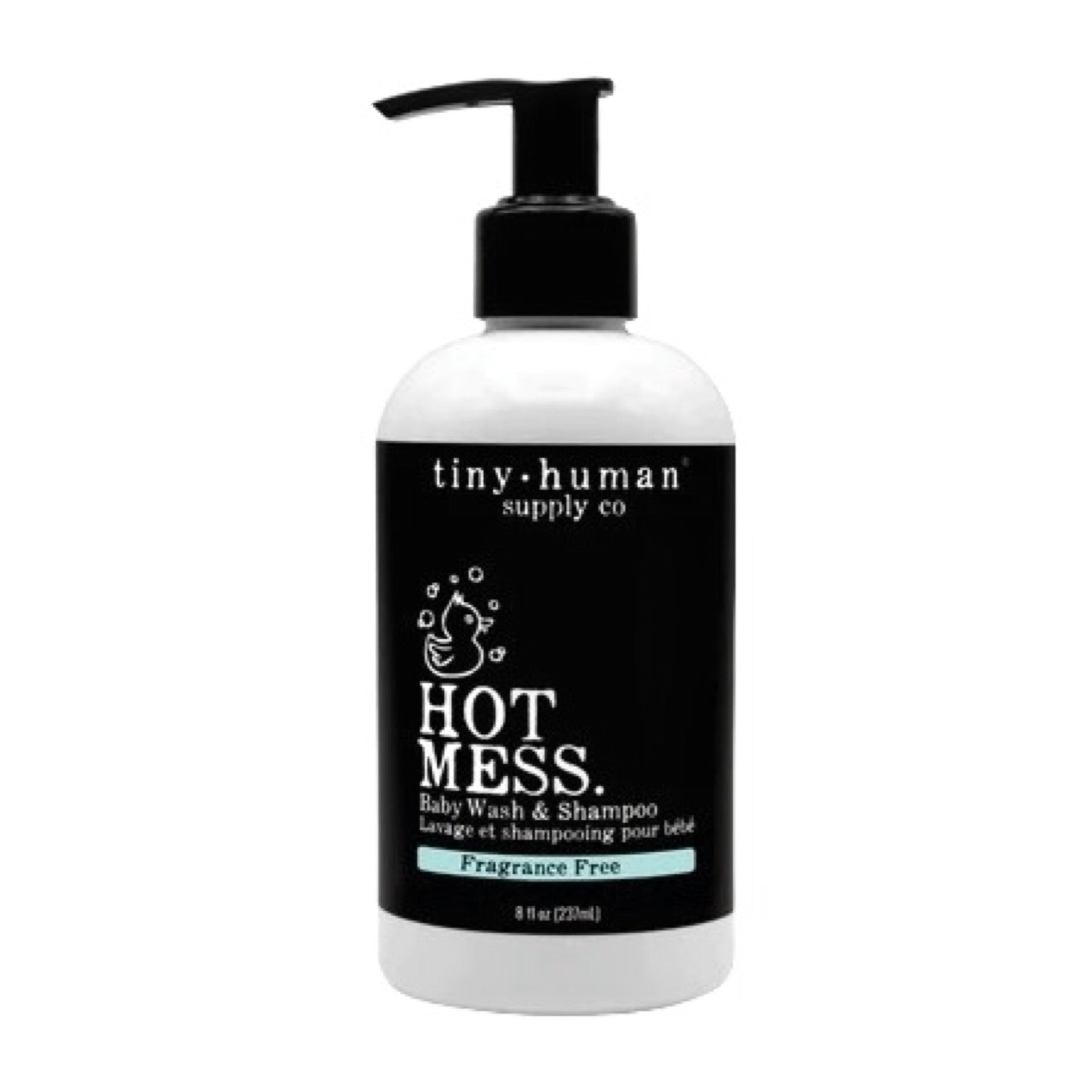 Tiny Human Hot Mess Shampoo and Baby Wash Fragrance Free