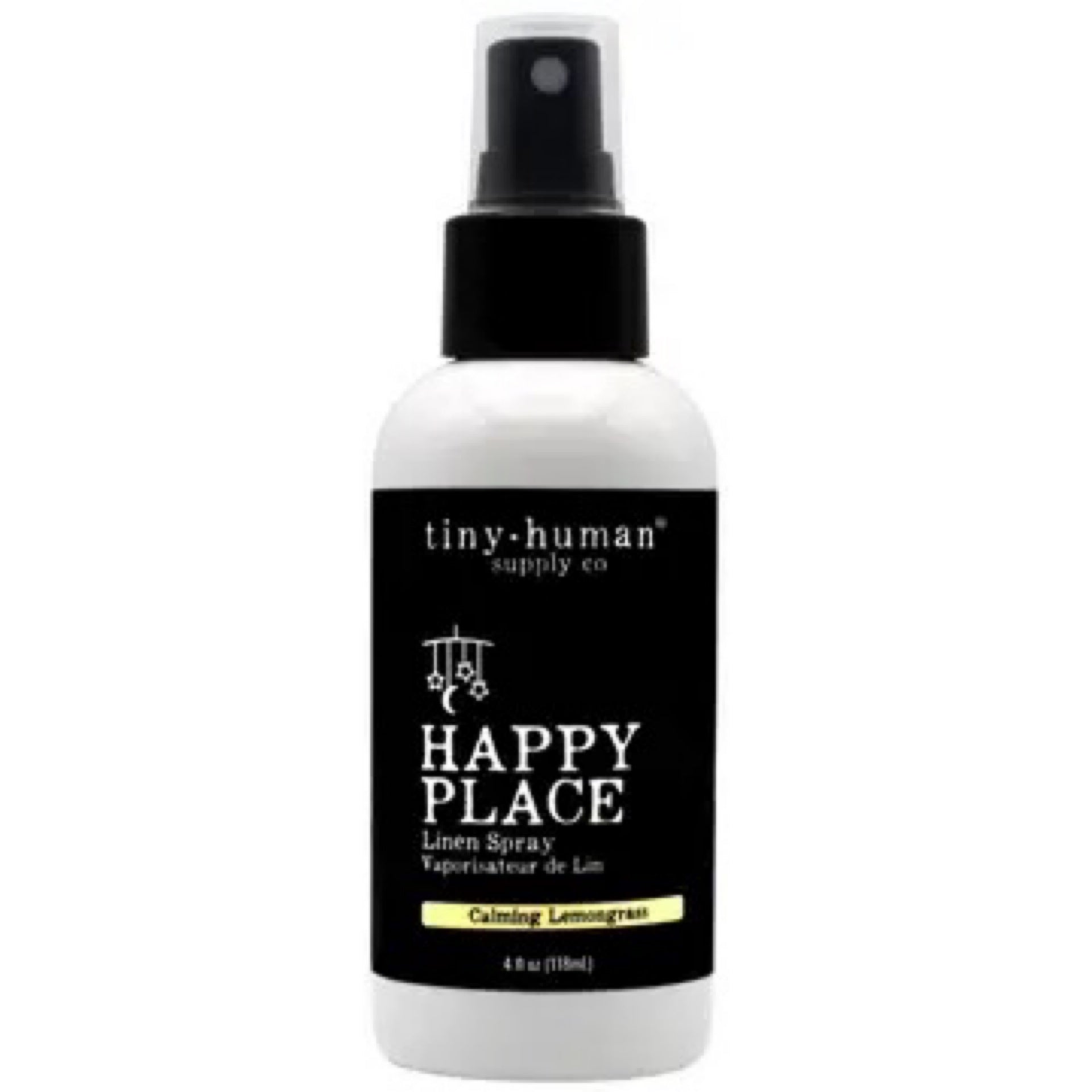 Tiny Human Happy Place Linen Spray Calming Lemongrass