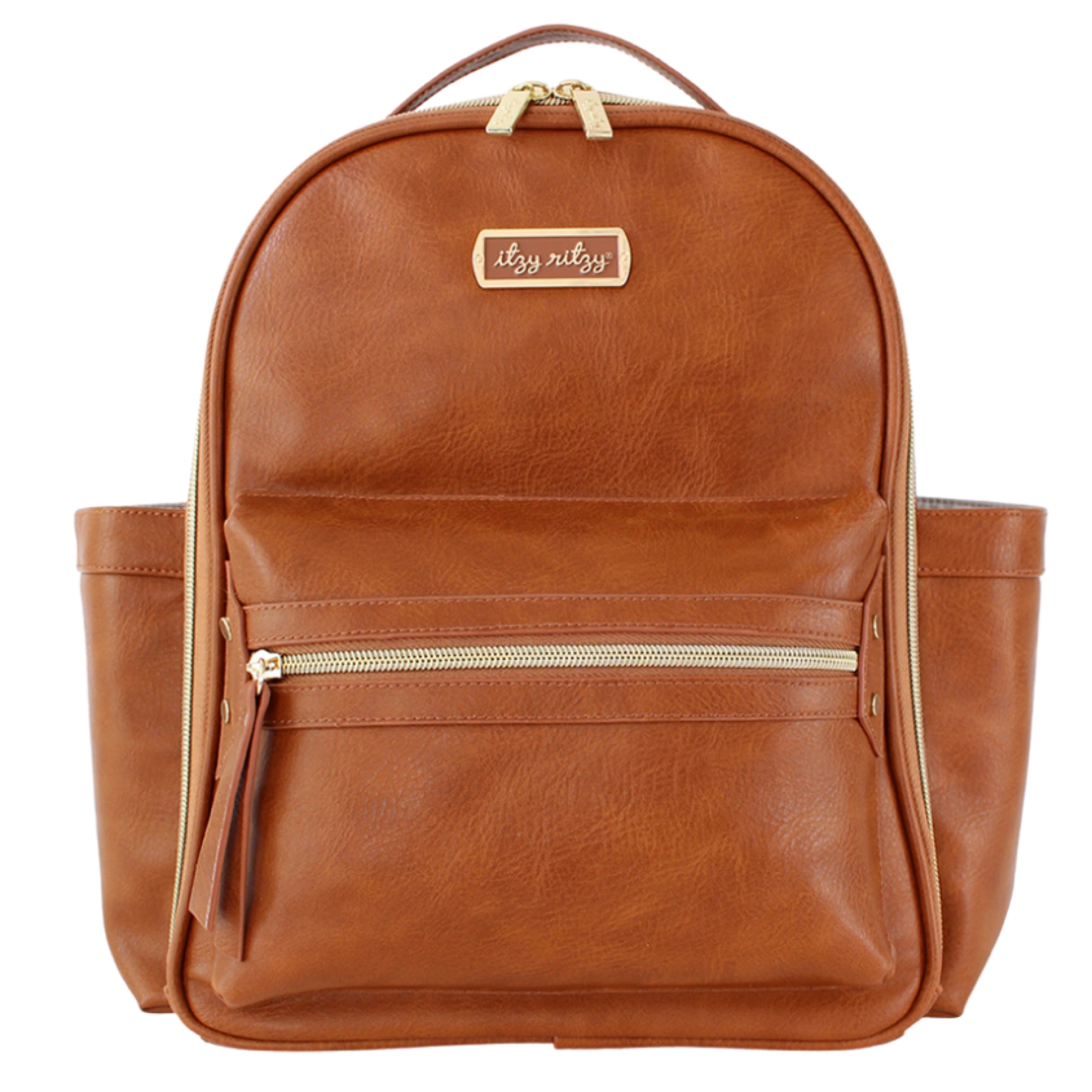 Itzy Ritzy Cognac Itzy Mini Diaper Bag Backpack