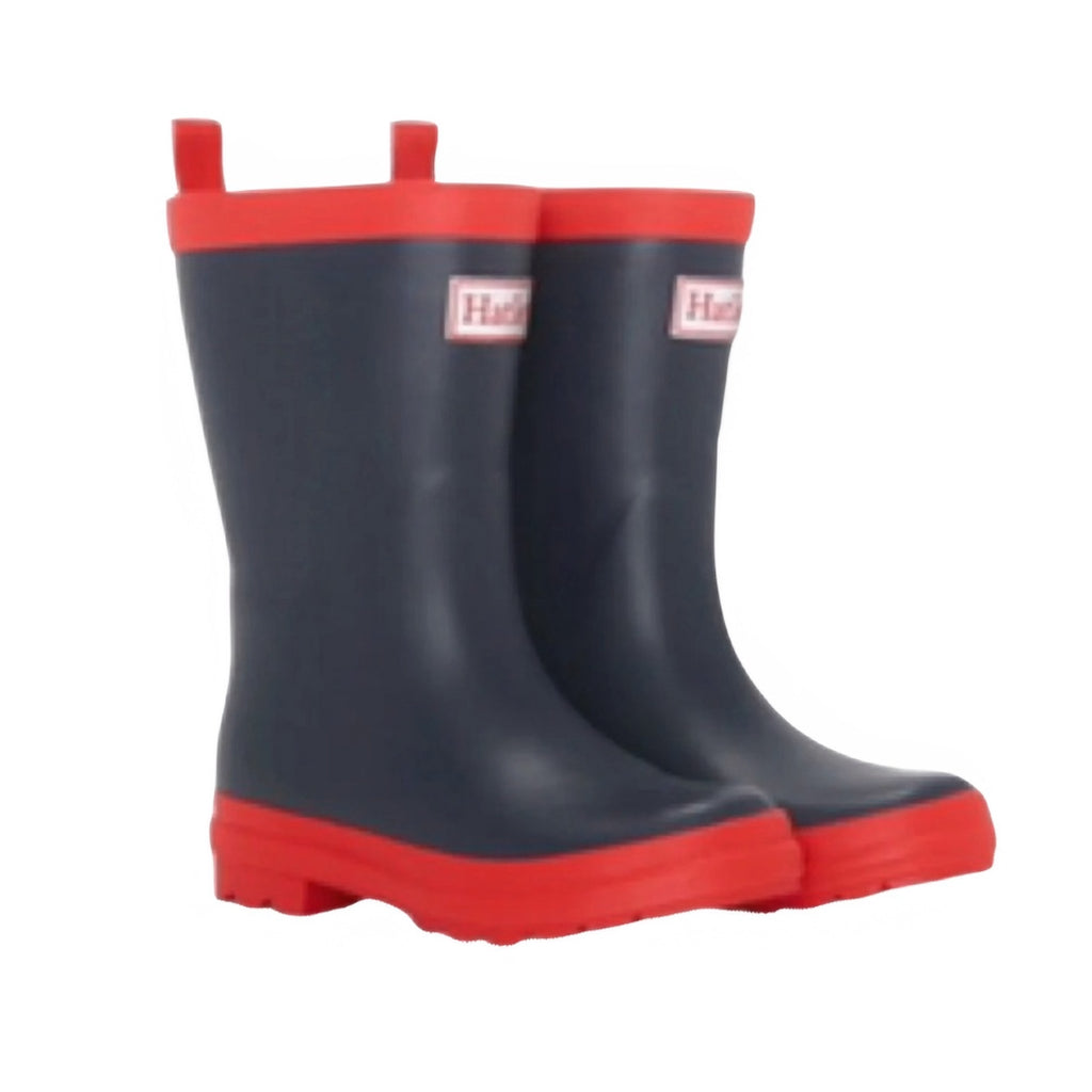 Hatley Navy & Red Matte Rain Boots
