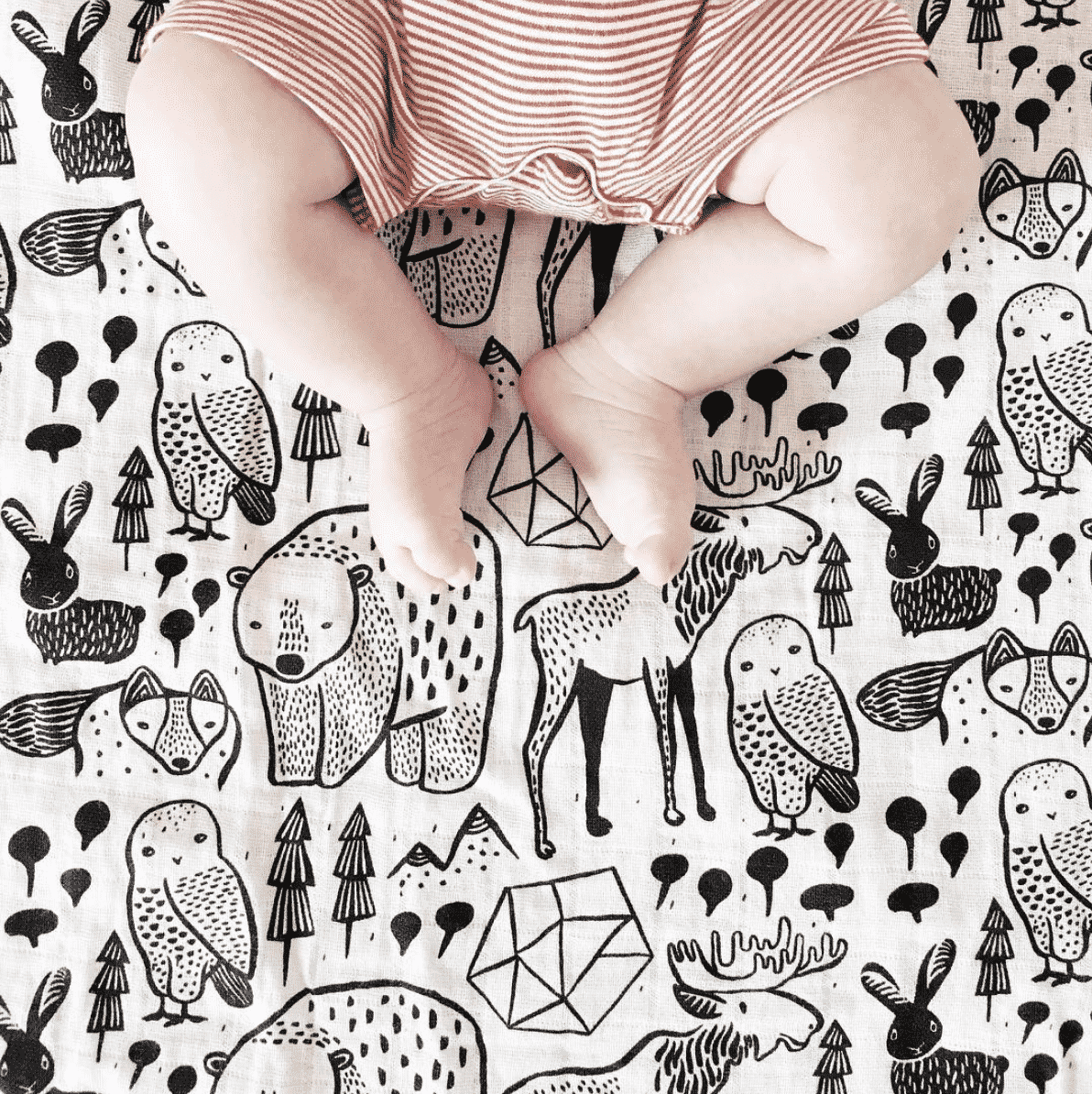 Wee Gallery Nordic Organic Muslin Swaddle