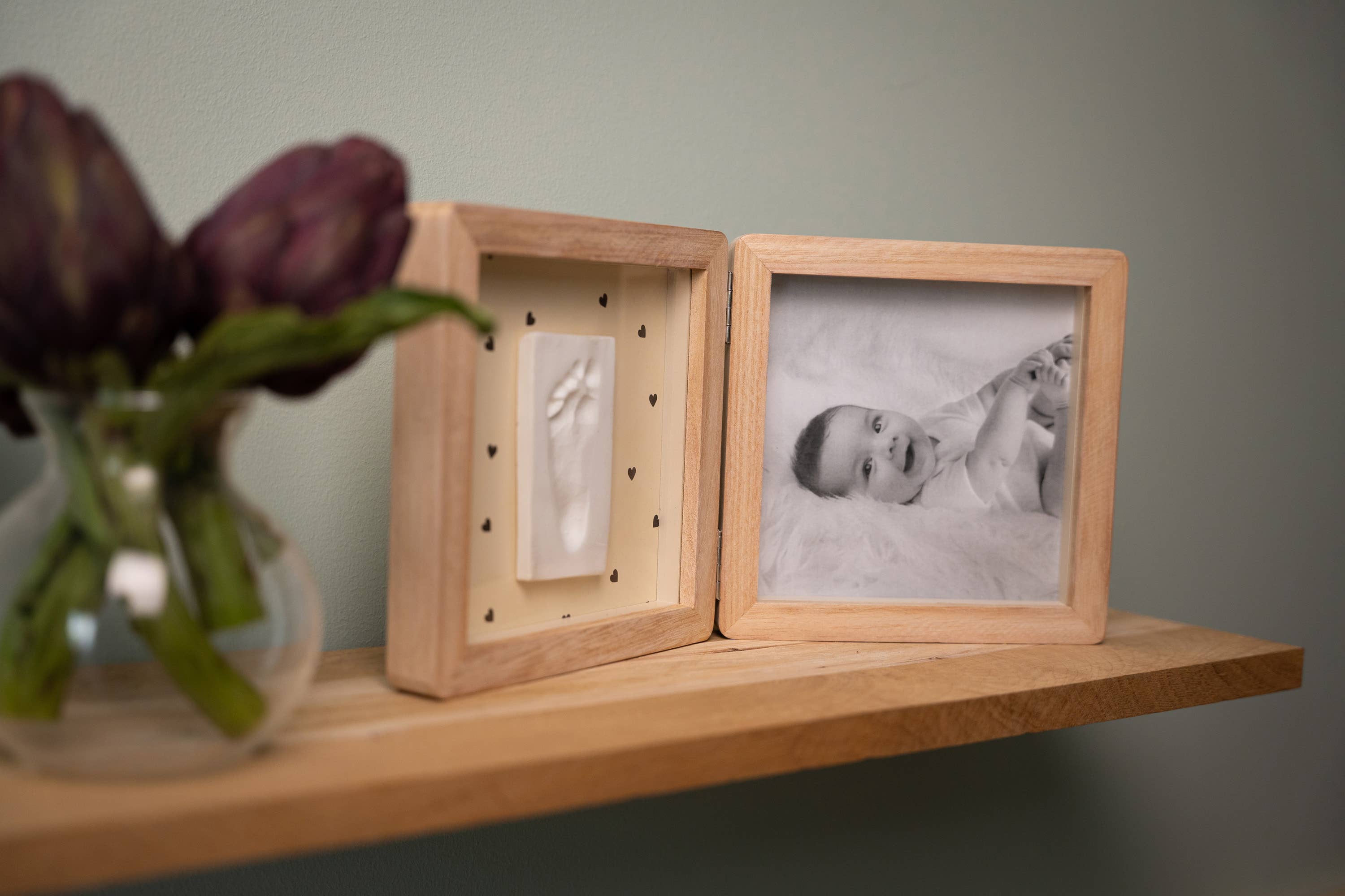 Petit Artichaut Double Frame - Pretty Hearts Imprint Frame