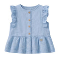 Souris Mini Blue Blouse with Broderie Anglaise