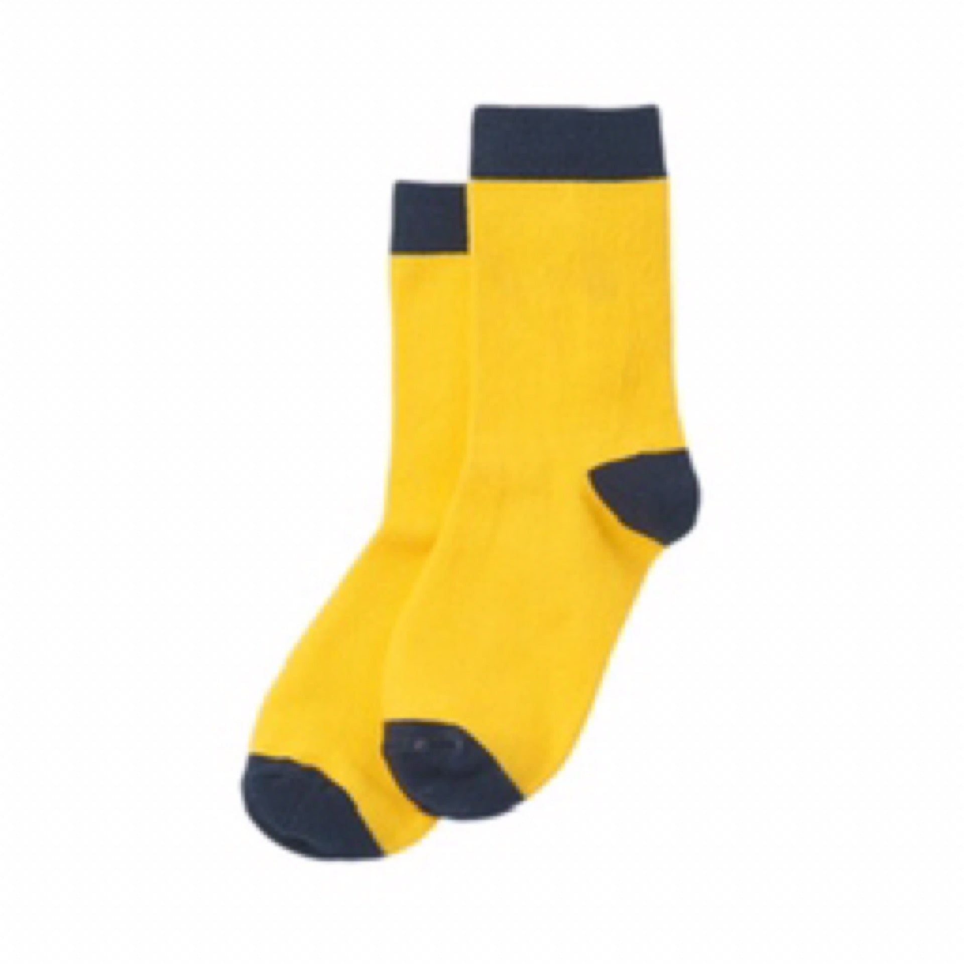 Hatley Yellow & Navy Kids Crew Sock