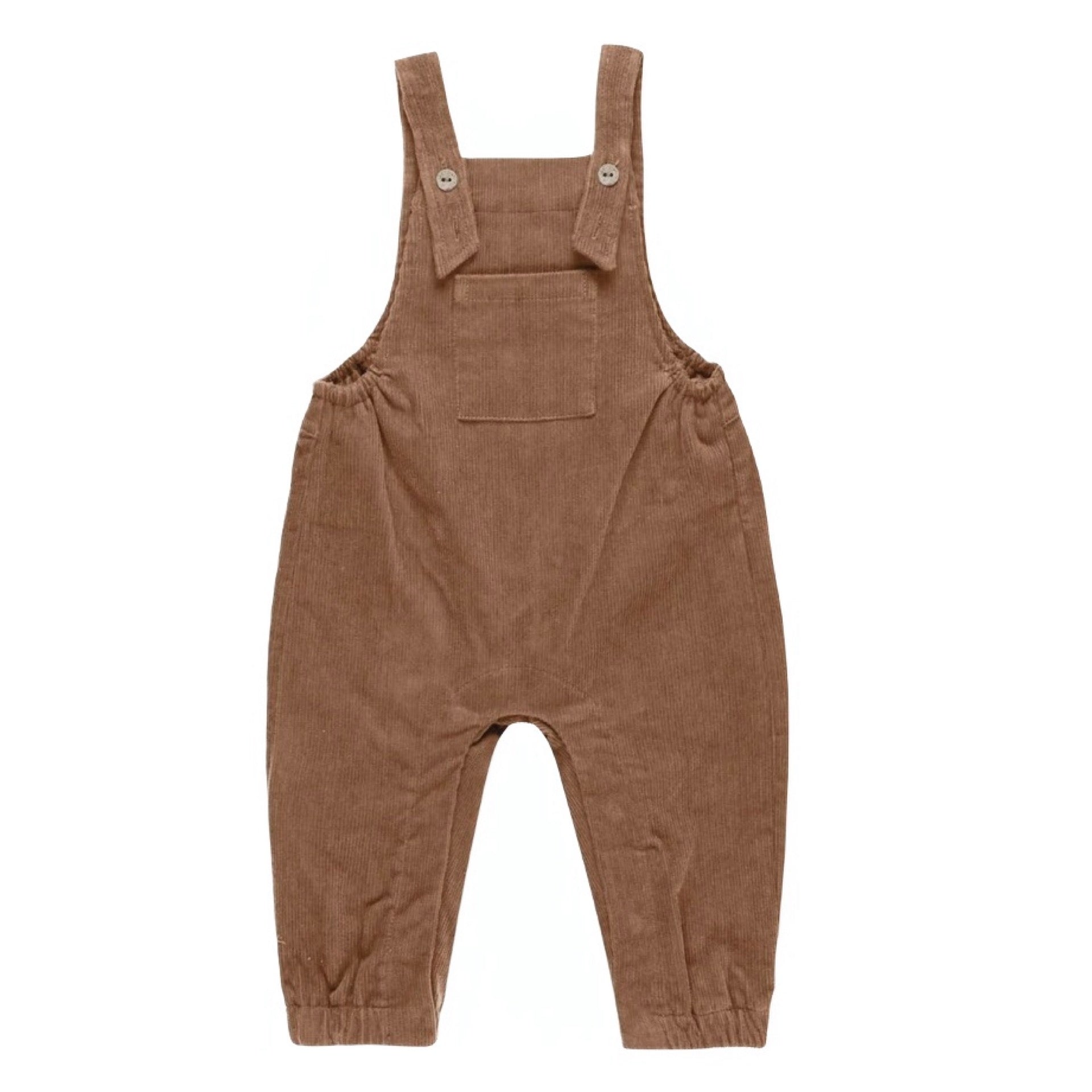 Quincy Mae Cinnamon Corduroy Overalls