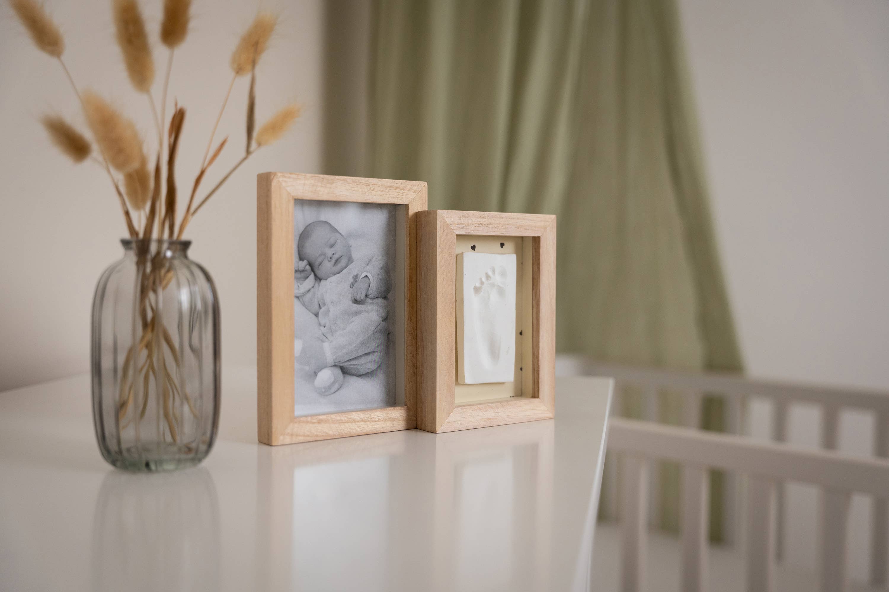 Petit Artichaut Duo Frame - Pretty Hearts Baby Imprint Frame