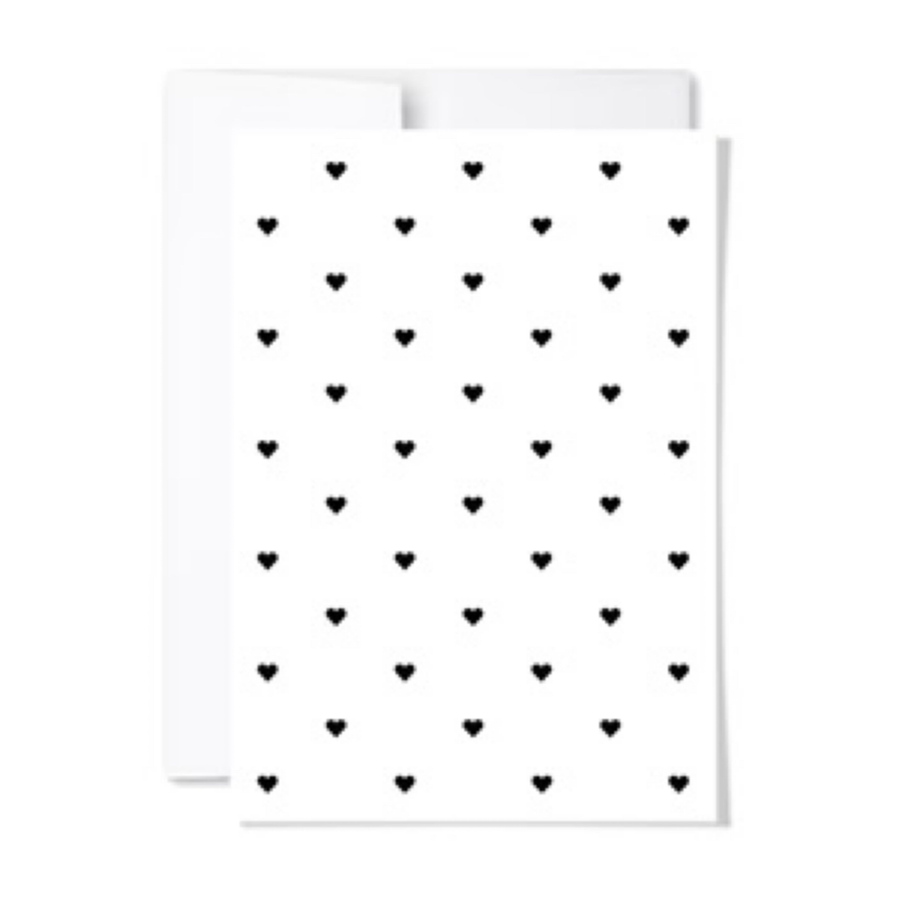 Paperscript Hearts Notecard