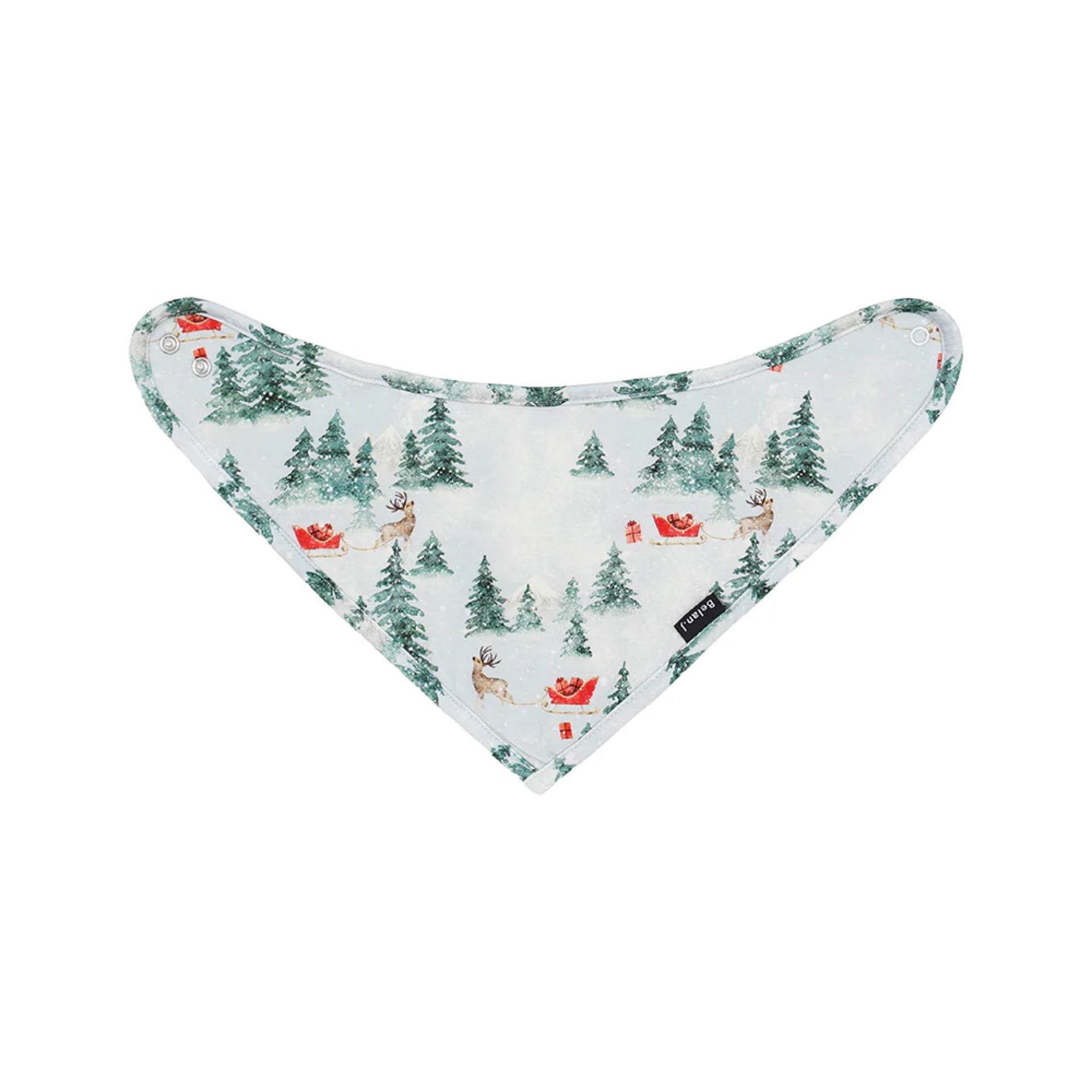 Belan J Sleigh Ride Bandana Bib