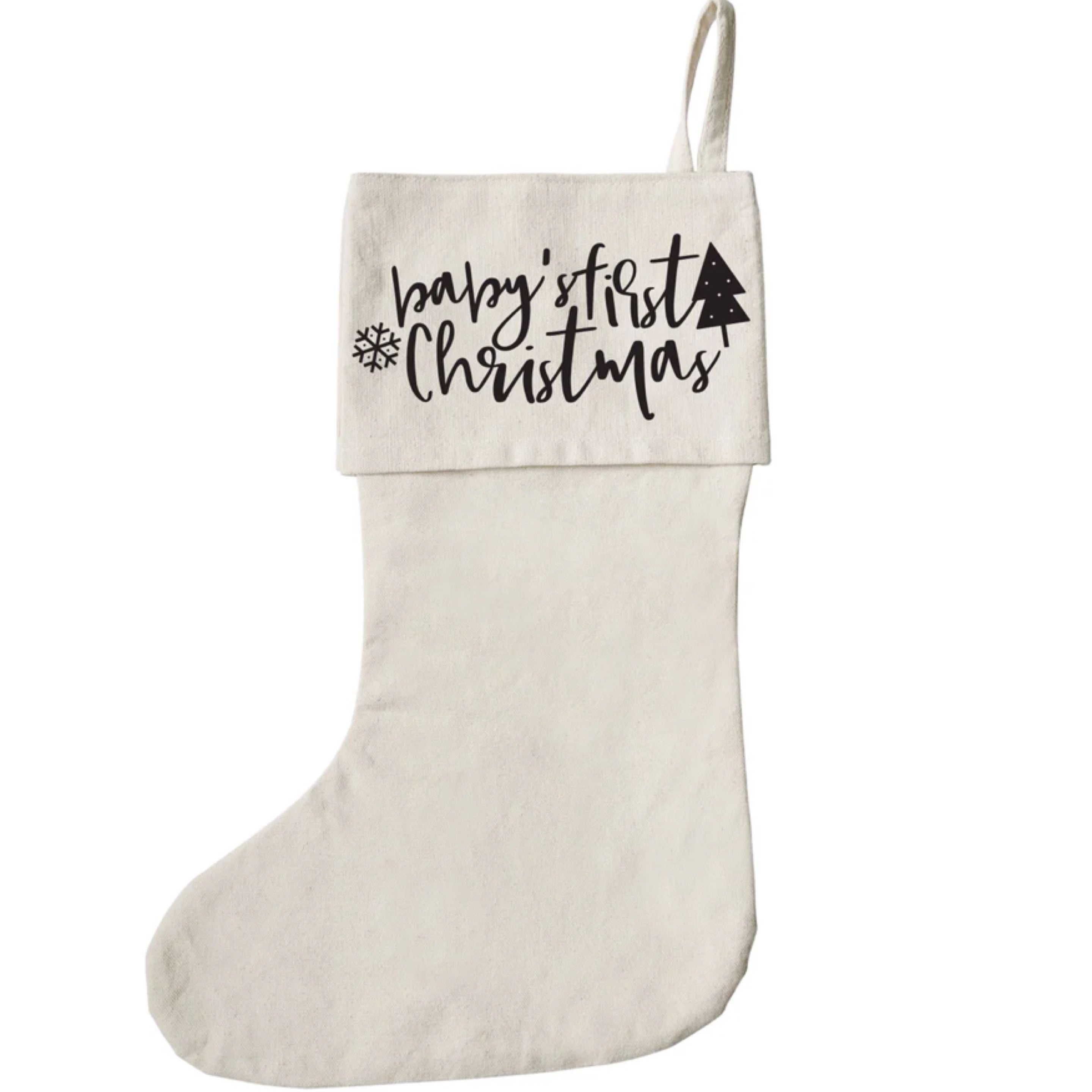 The Cotton & Canvas Co. Baby's First Christmas Stocking