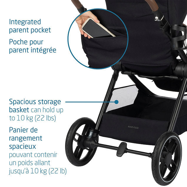 Maxi Cosi Oxford Stroller Essential Black - Online Exclusive