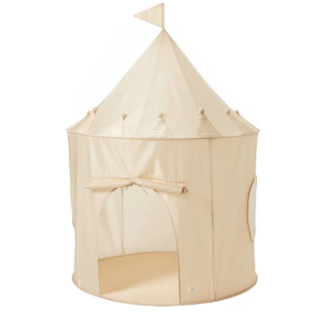 3 Sprouts Kids Play Tent Castle with Recycled Fabric - Beige