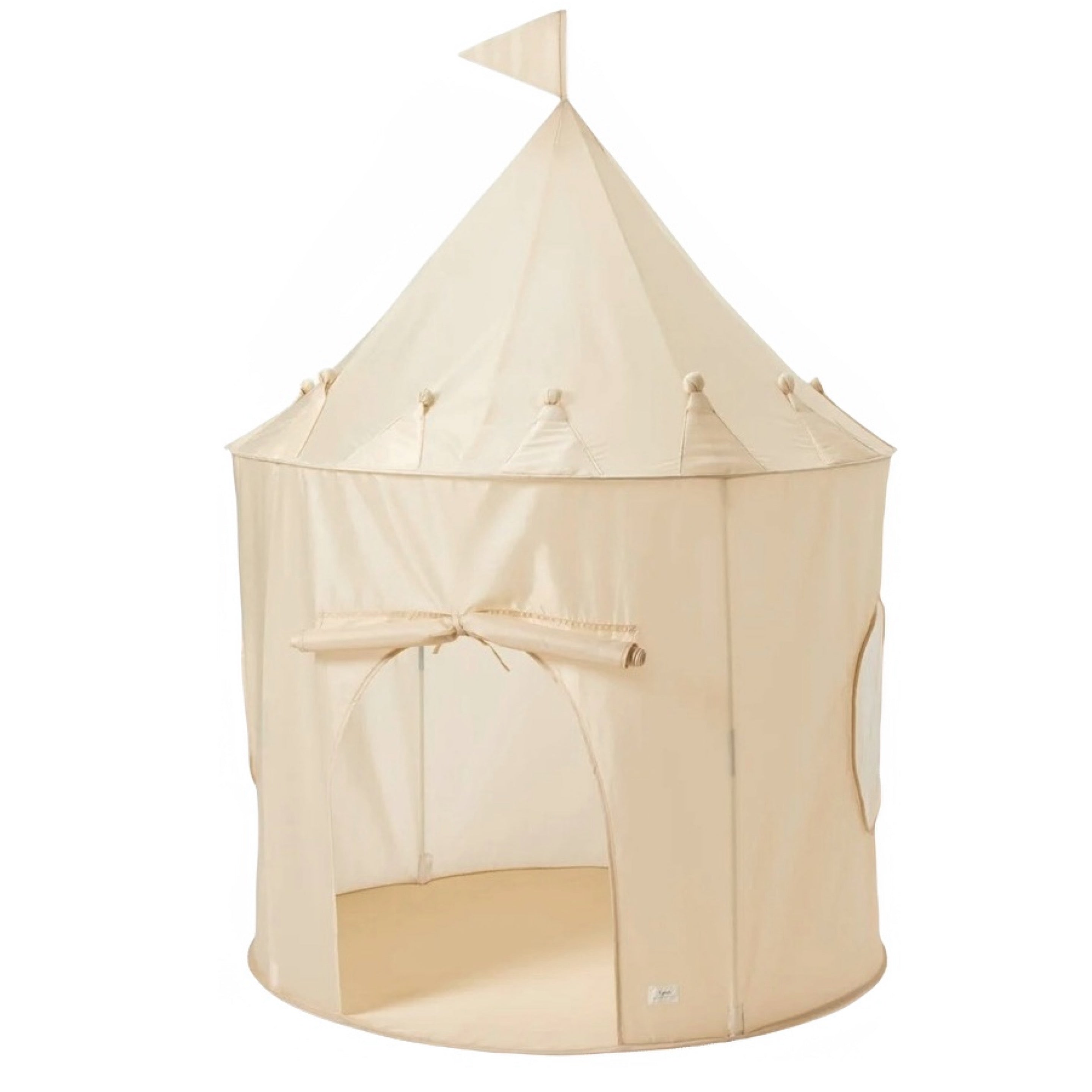 3 Sprouts Kids Play Tent Castle with Recycled Fabric - Beige
