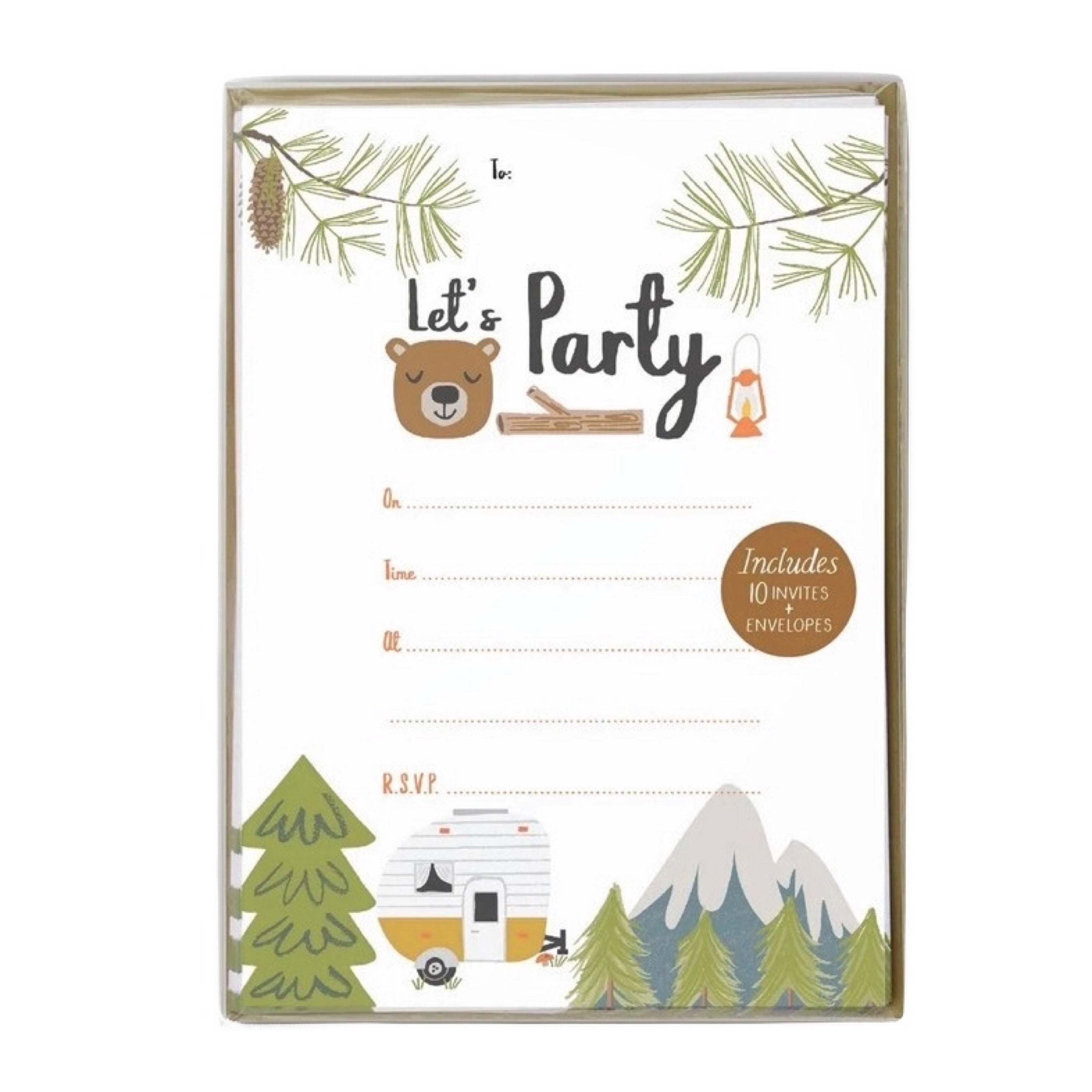 Lucy Darling Little Camper Party Invitations