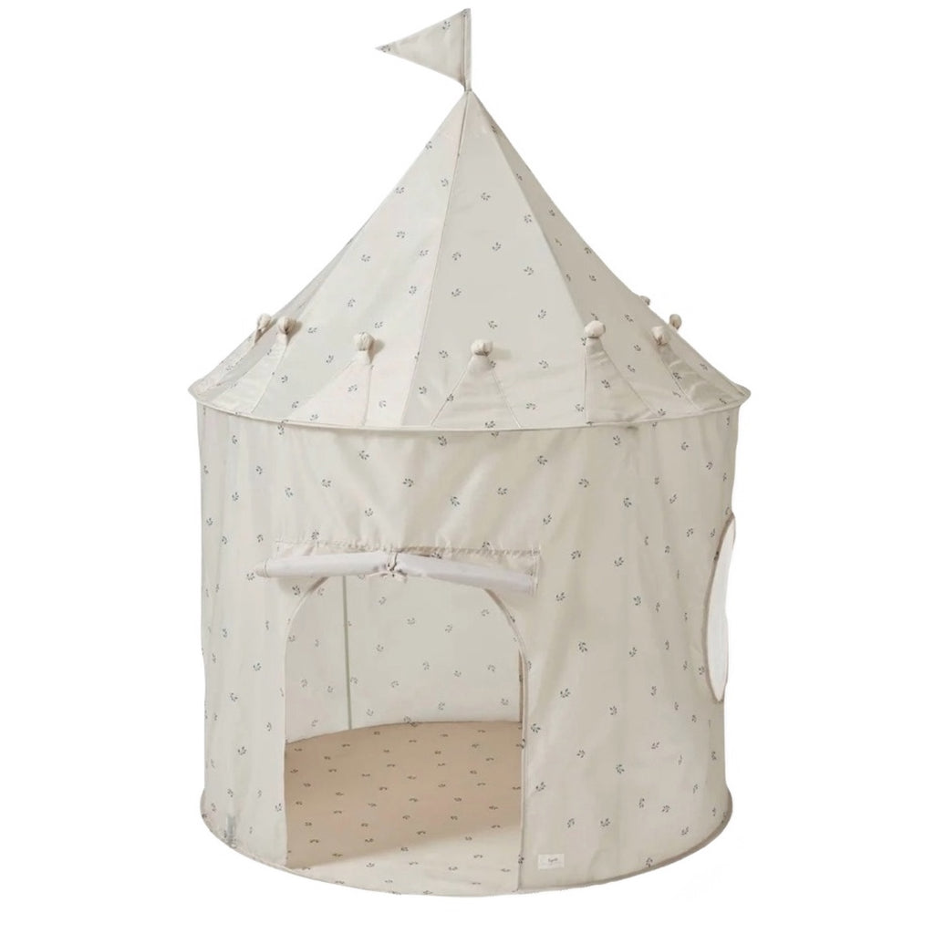 3 Sprouts Kids Play Tent Castle with Recycled Fabric - Blueberry Taupe