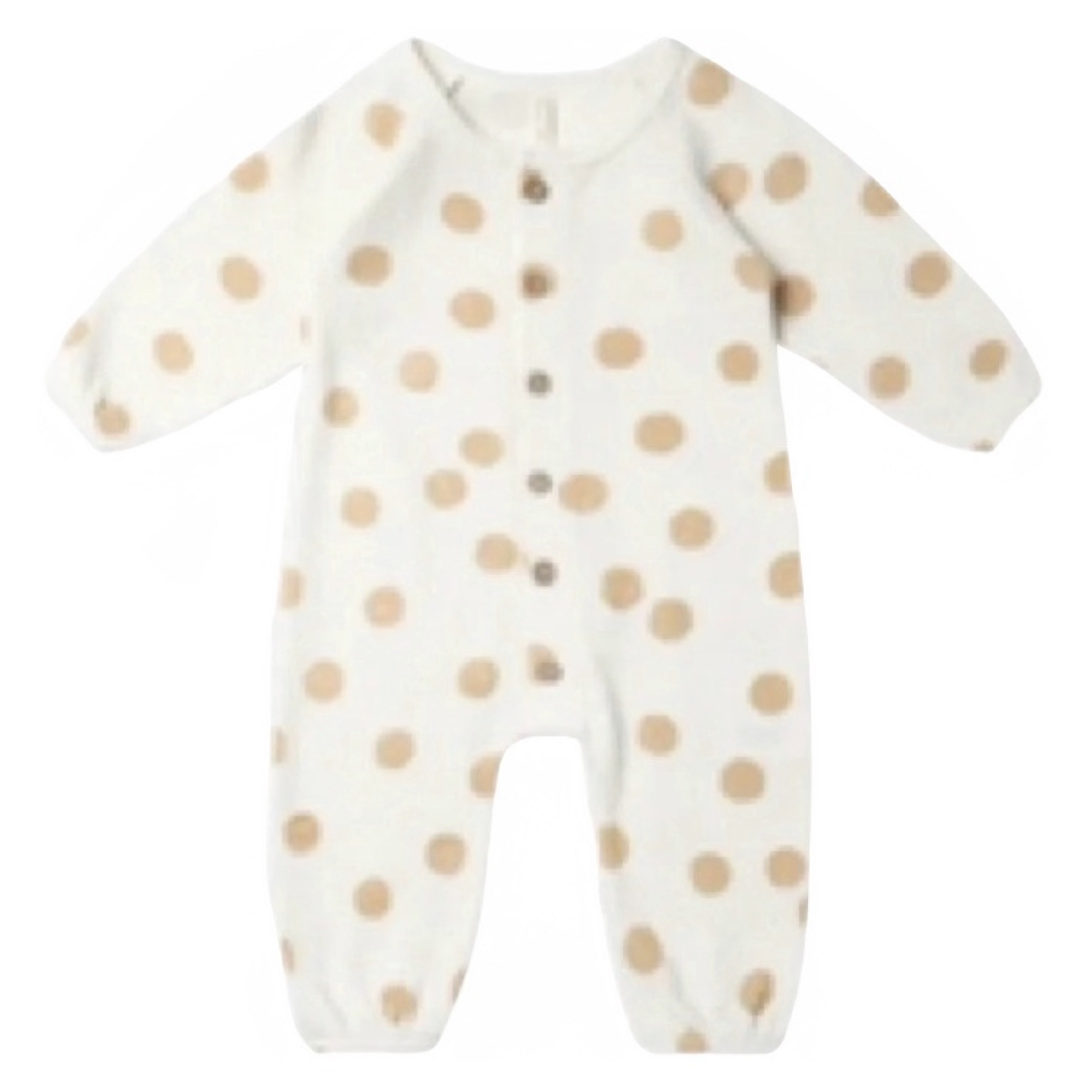 Quincy Mae Butter Dots Waffle Long Sleeve Jumpsuit