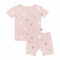 Kyte Baby Blush Rabbit Short Sleeve Pajamas