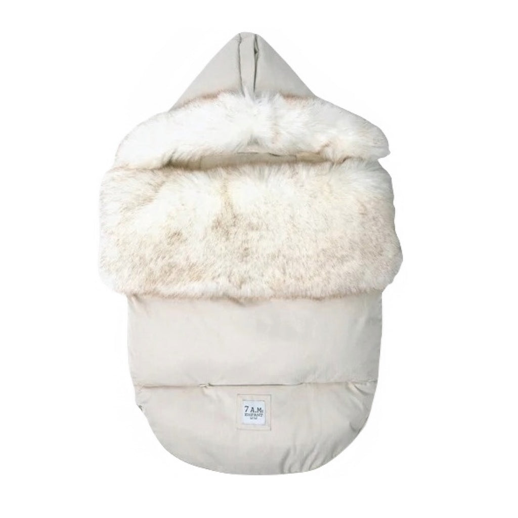 7AM White Faux Fur & Heather Beige TundraPOD - Online Exclusive