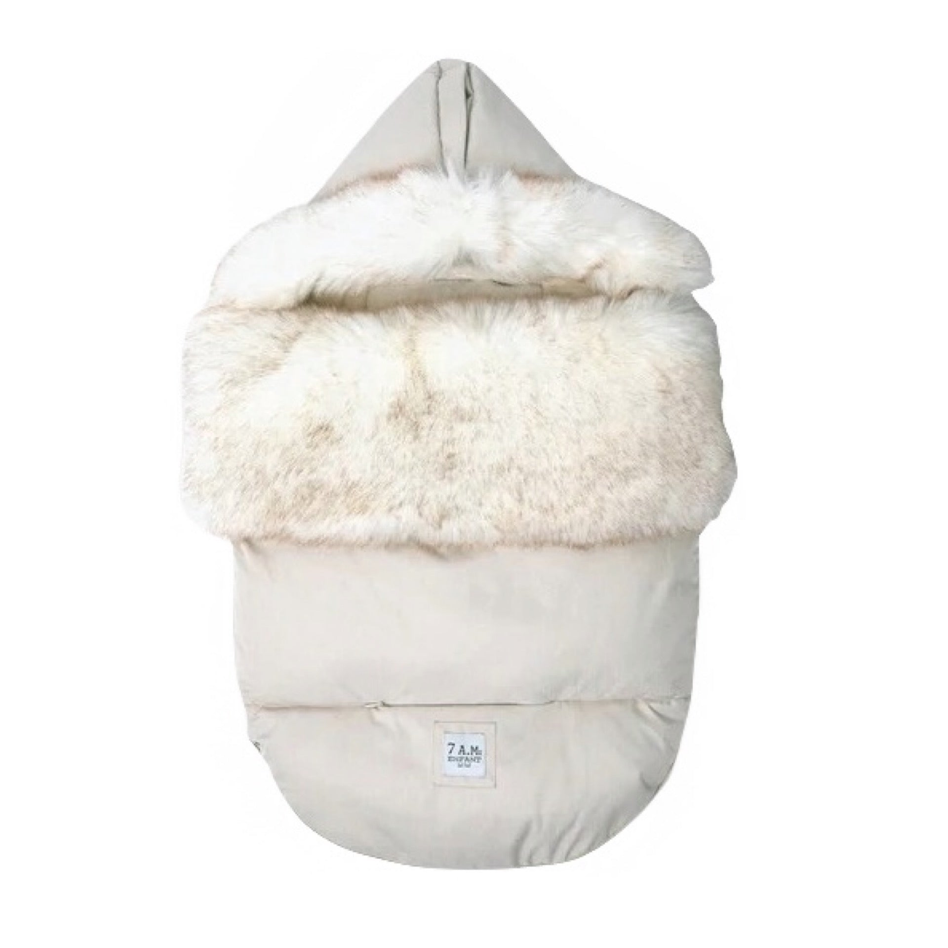 7AM White Faux Fur & Heather Beige TundraPOD - Online Exclusive
