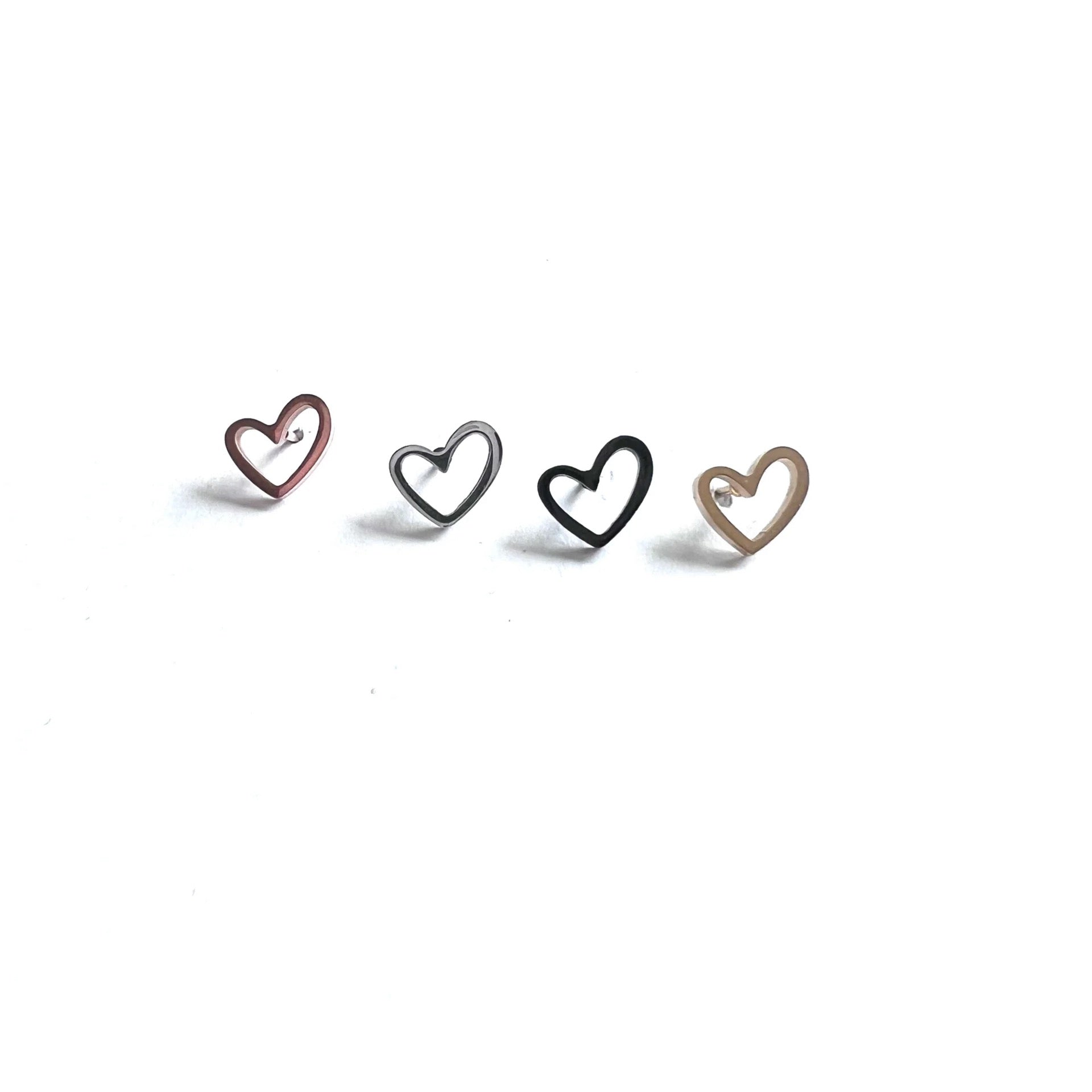 Royce and Oak Heart Earrings