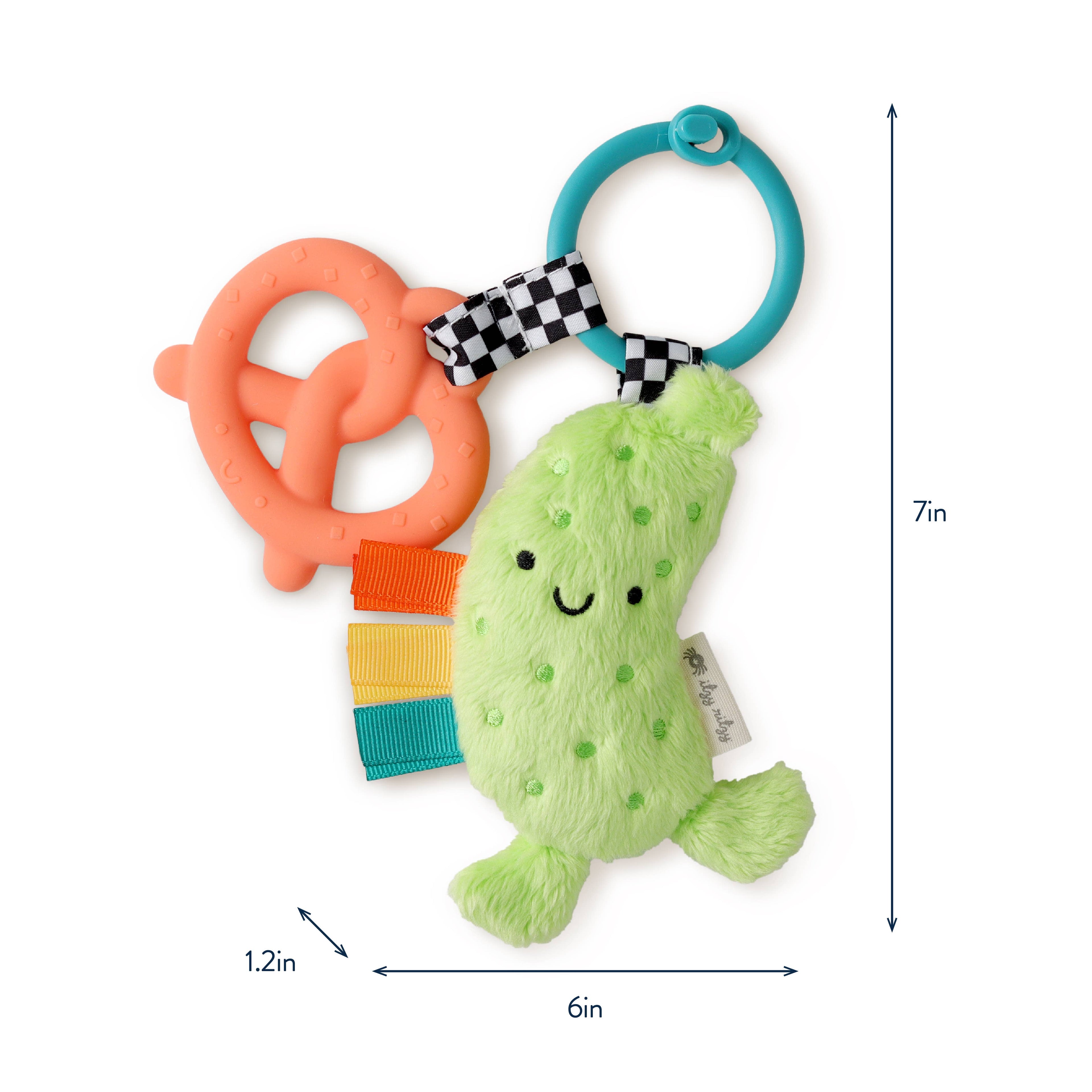 Itzy Ritzy Itzy Pal Cow Plush + Teether