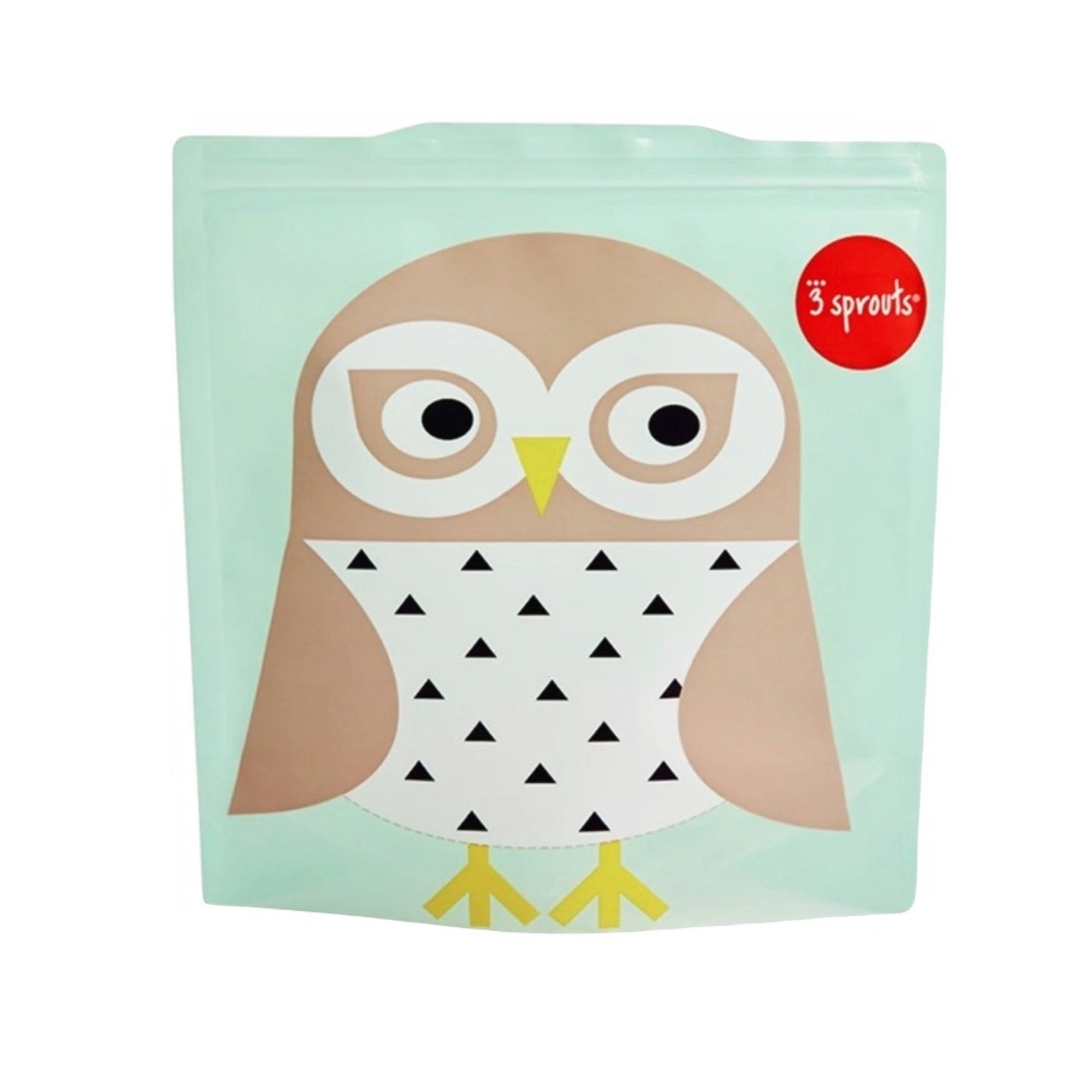 3 Sprouts Owl Sandwich Bag