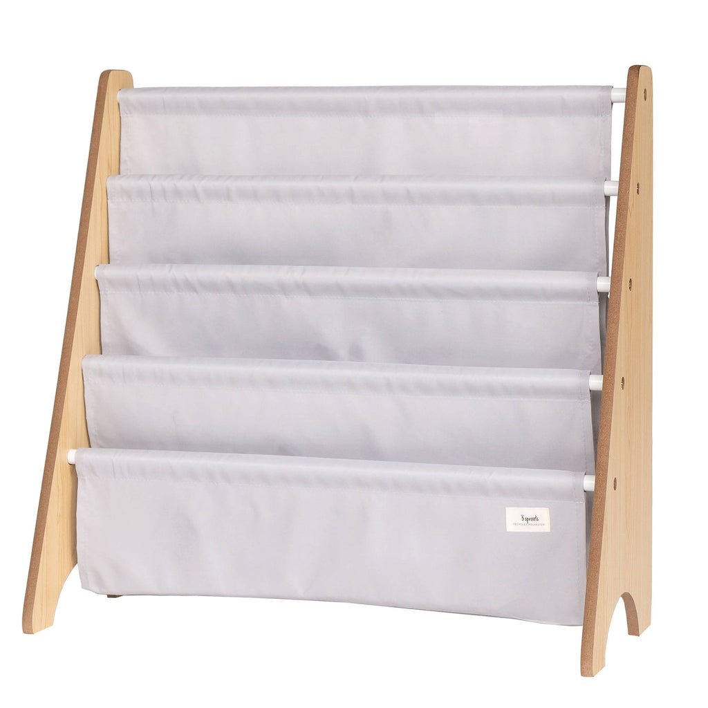 3 Sprouts Kids Bookshelf with Recycled Fabric - Beige